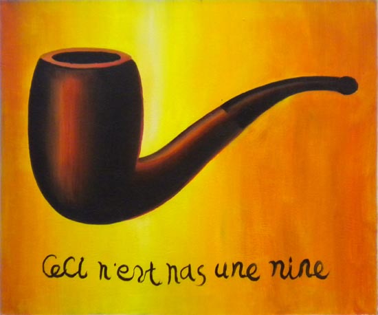 store falso d'autore Questa non � una pipa di Rene Magritte